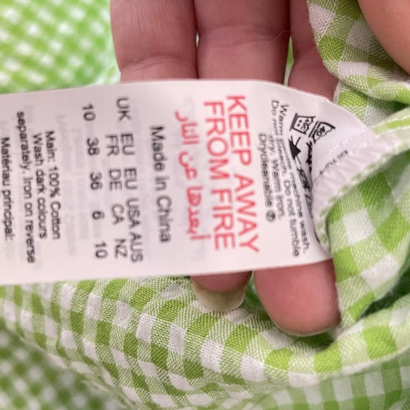 Women's Pretty Little Thing Gingham Y2k Dress Mini sz. 6 #KK - Picture 8 of 10